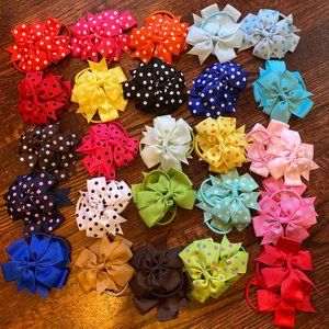 50 Piece Pigtail Bow Bundle